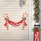 Glitzhome® 3ft. Merry Christmas Candy Cane Metal Yard Stake
